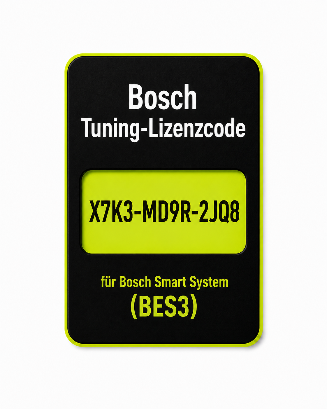 Bosch Smart System Tuning-Lizenzcode - bis zu 45 km/h (BES3)